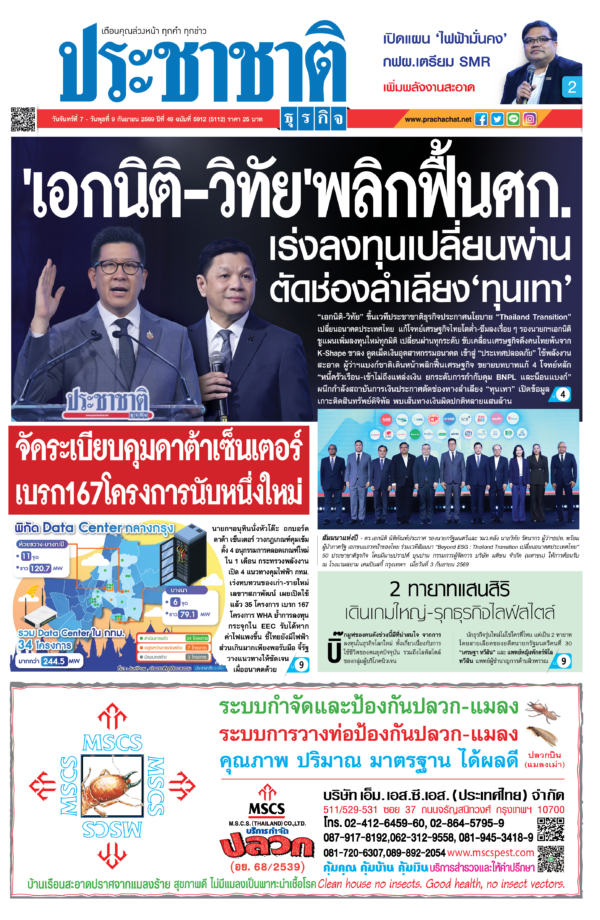 สมัครสมาชิก หนังสือพิมพ์ ประชาชาติธุรกิจ