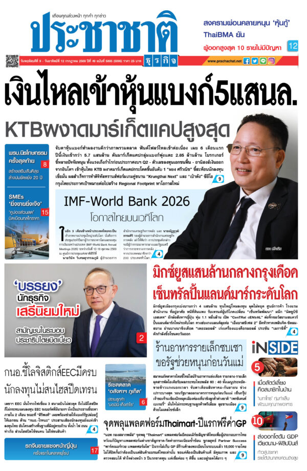 สมัครสมาชิก หนังสือพิมพ์ ประชาชาติธุรกิจ