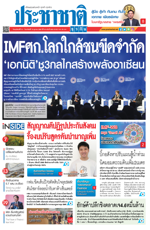 สมัครสมาชิก หนังสือพิมพ์ ประชาชาติธุรกิจ