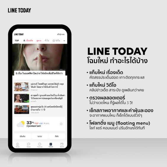 LINE TODAY ปรับโฉม! เผยฟีเจอร์ใหม่ เอาใจนักอ่านออนไลน์