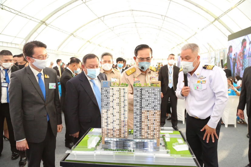 นายกฯ วางศิลาฤกษ์ ฟื้นฟูเมืองชุมชนดินแดง ระยะที่ 2