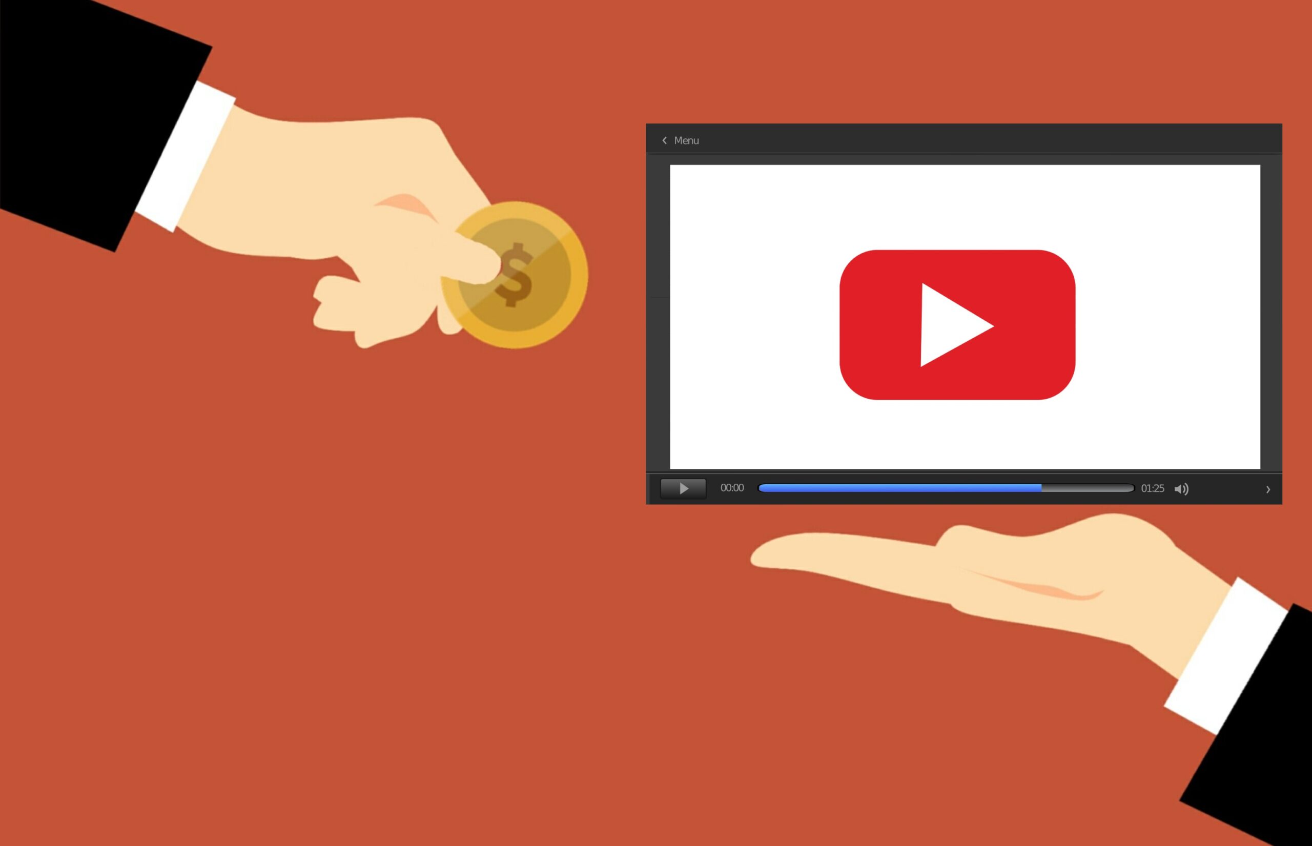 เส้นทางส่วนแบ่งรายได้โฆษณา YouTube สู่มือ YouTuber