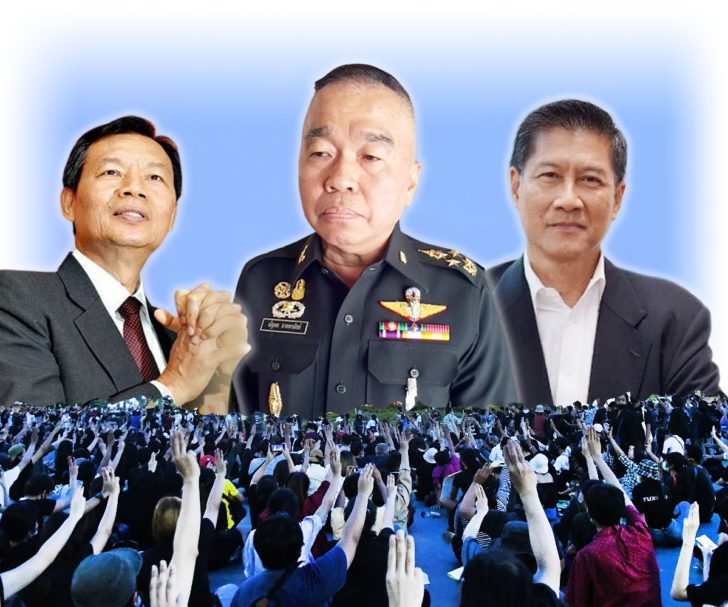 กราฟิก-การเมือง ทหารข้ามห้วย