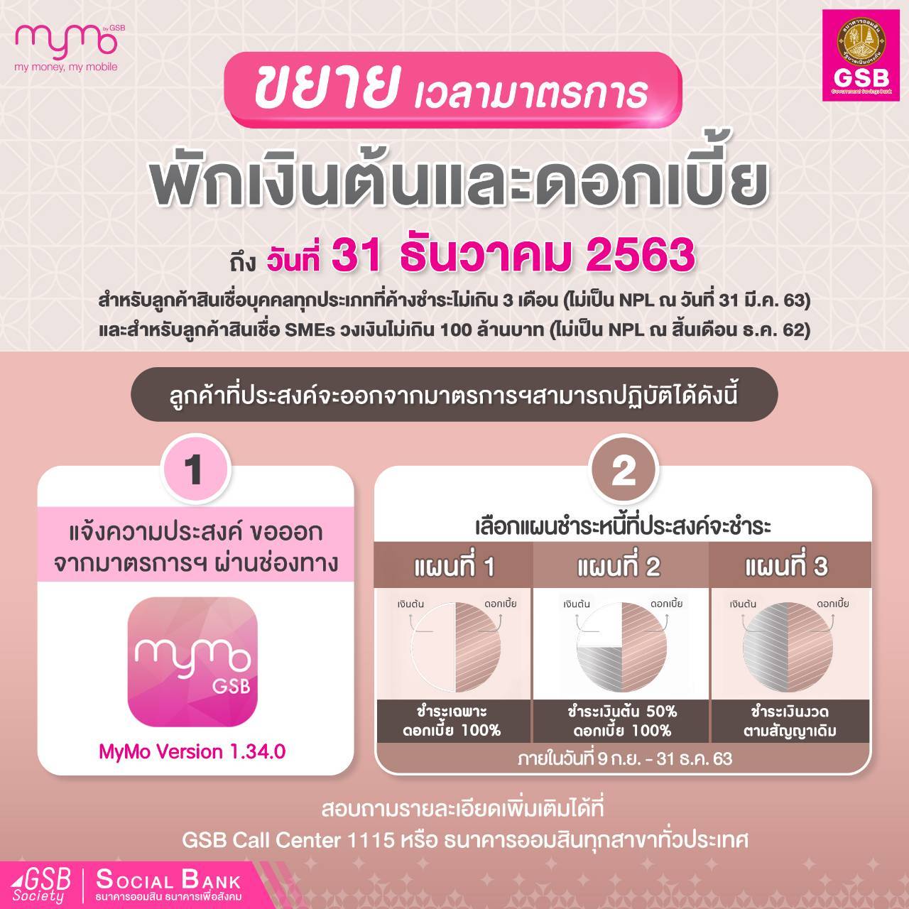 ออมสินขยายเวลาชำระหนี้