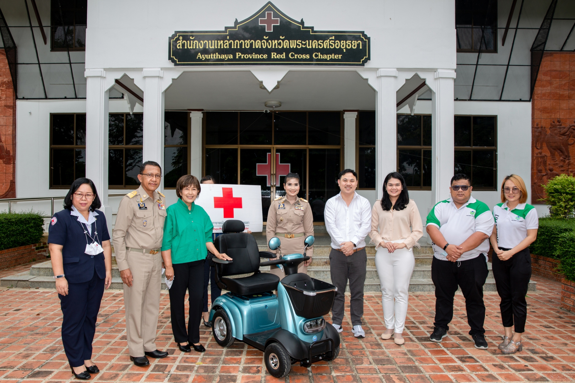 เอช เซม สนับสนุนรถสี่ล้อไฟฟ้า เหล่ากาชาดจังหวัดพระนครศรีอยุธยา