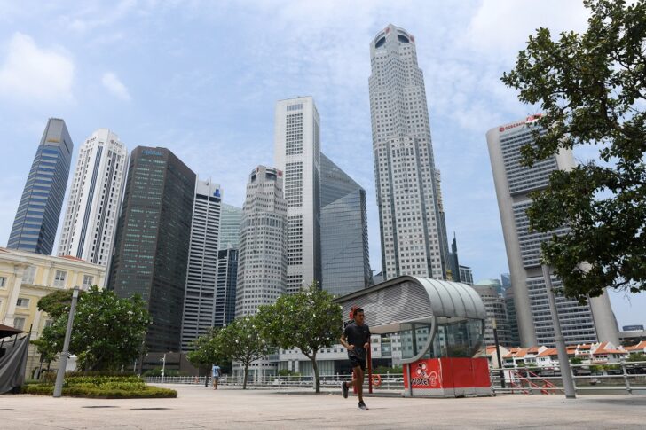 SINGAPORE-ECONOMY-HEALTH-VIRUS จีนแห่ตั้งฮับในสิงคโปร์