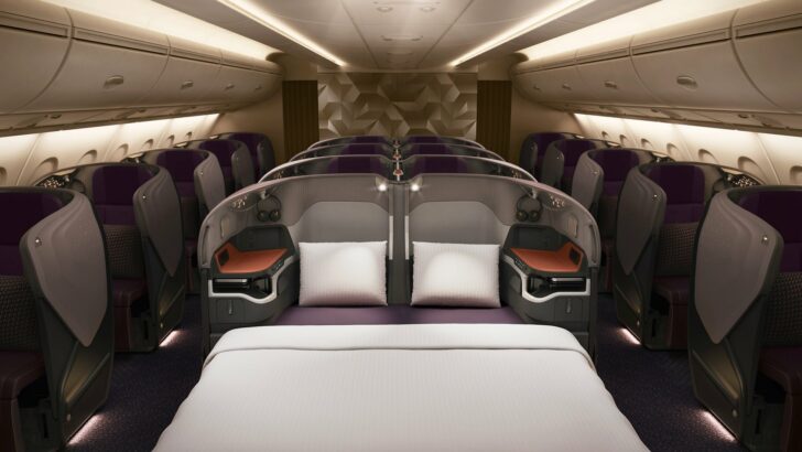 ภายในเครื่องแอร์บัส A380 ของ สิงคโปร์แอร์ไลน์