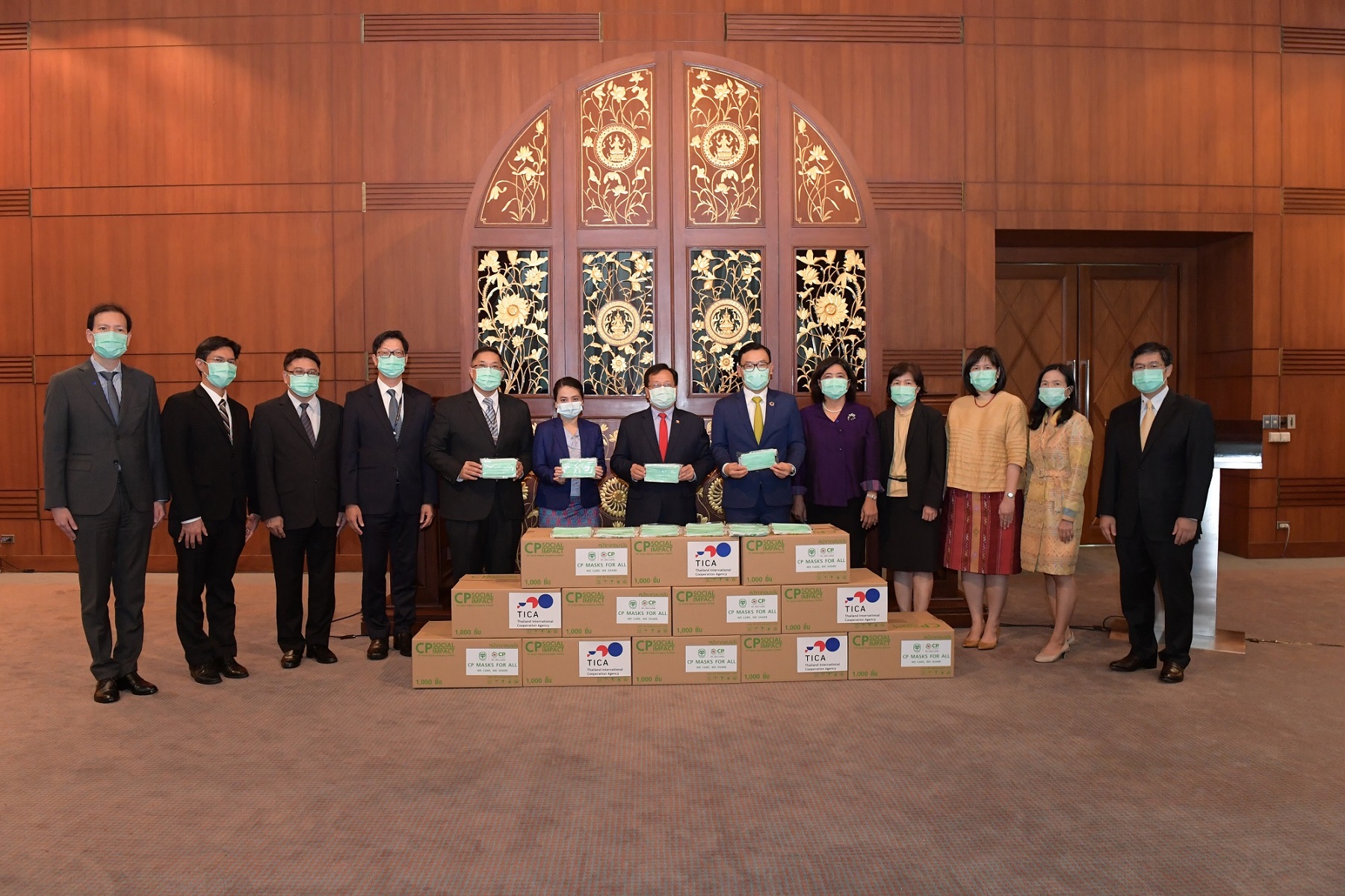เครือซีพีมอบหน้ากากอนามัย 1 ล้านชิ้นผ่านรัฐบาลไทยช่วยชาวเมียนมาสู้ภัยโควิด-19