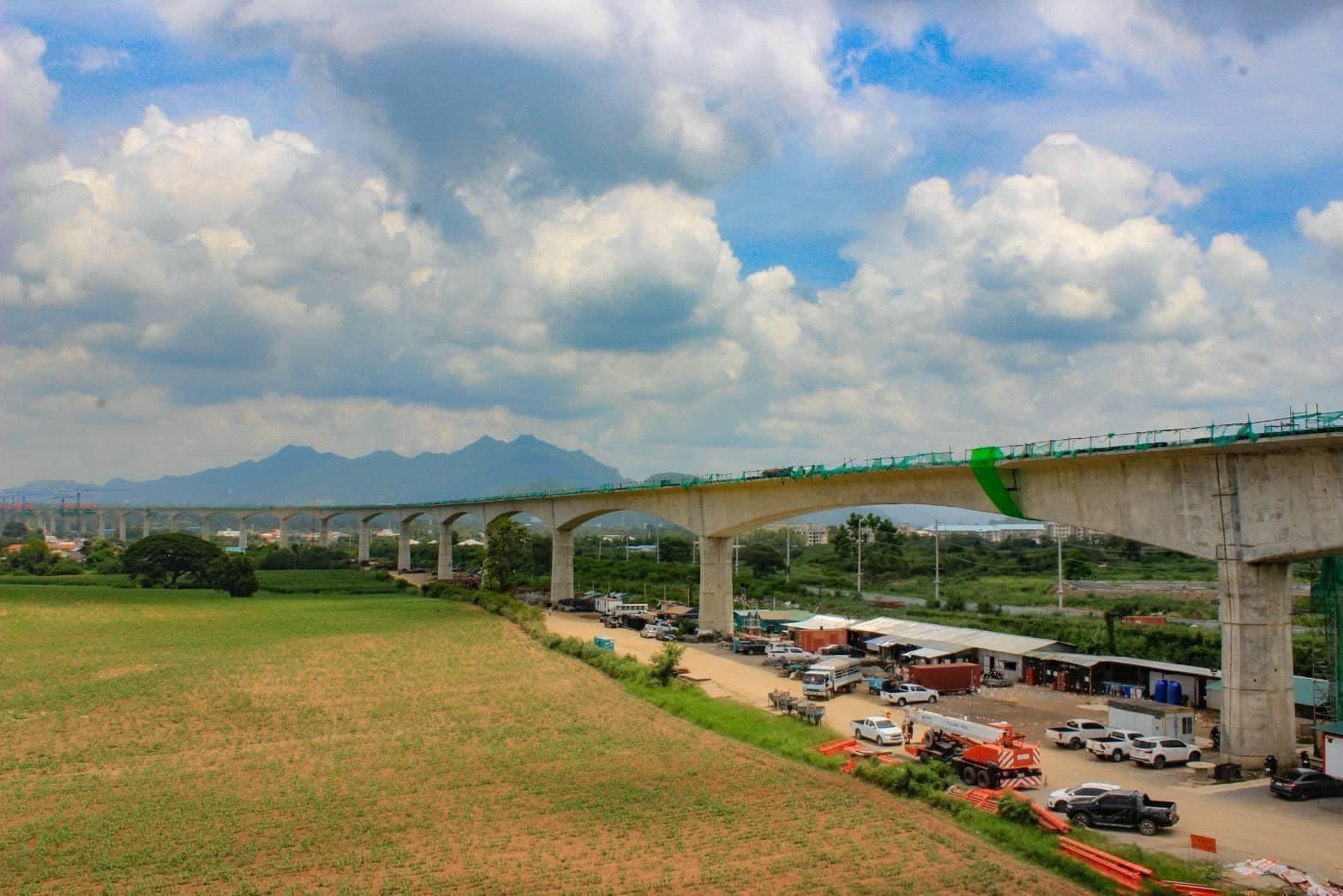 “ITD” โชว์โครงสร้างรถไฟทางคู่ช่วง “มาบกะเบา-ขนานจิตร” สูง 48 เมตร