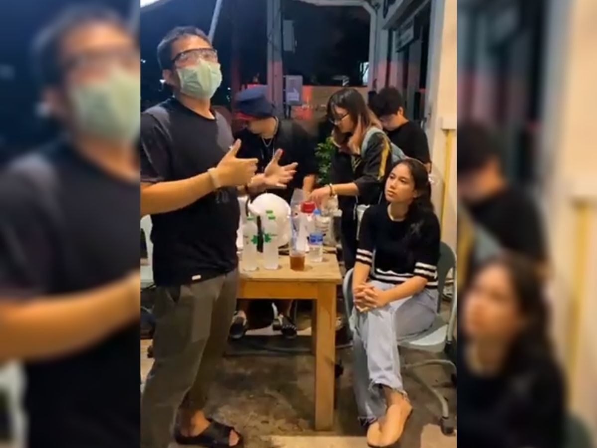 นอกเครื่องแบบ จับ มายด์ ภัสราวลี คุมตัวไป ตชด.ภาค 1 ปทุมธานี
