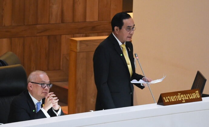 ประยุทธ์ ซัดฝ่ายค้าน อภิปรายไม่ไว้วางใจ ‘มีพัฒนาการหน่อย’ คนเบื่อแล้ว