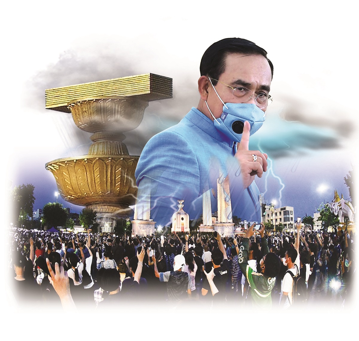 “ประยุทธ์” ในพายุรัฐธรรมนูญ ไม่ถอย ไม่ยุบ ล็อกอำนาจการเมือง