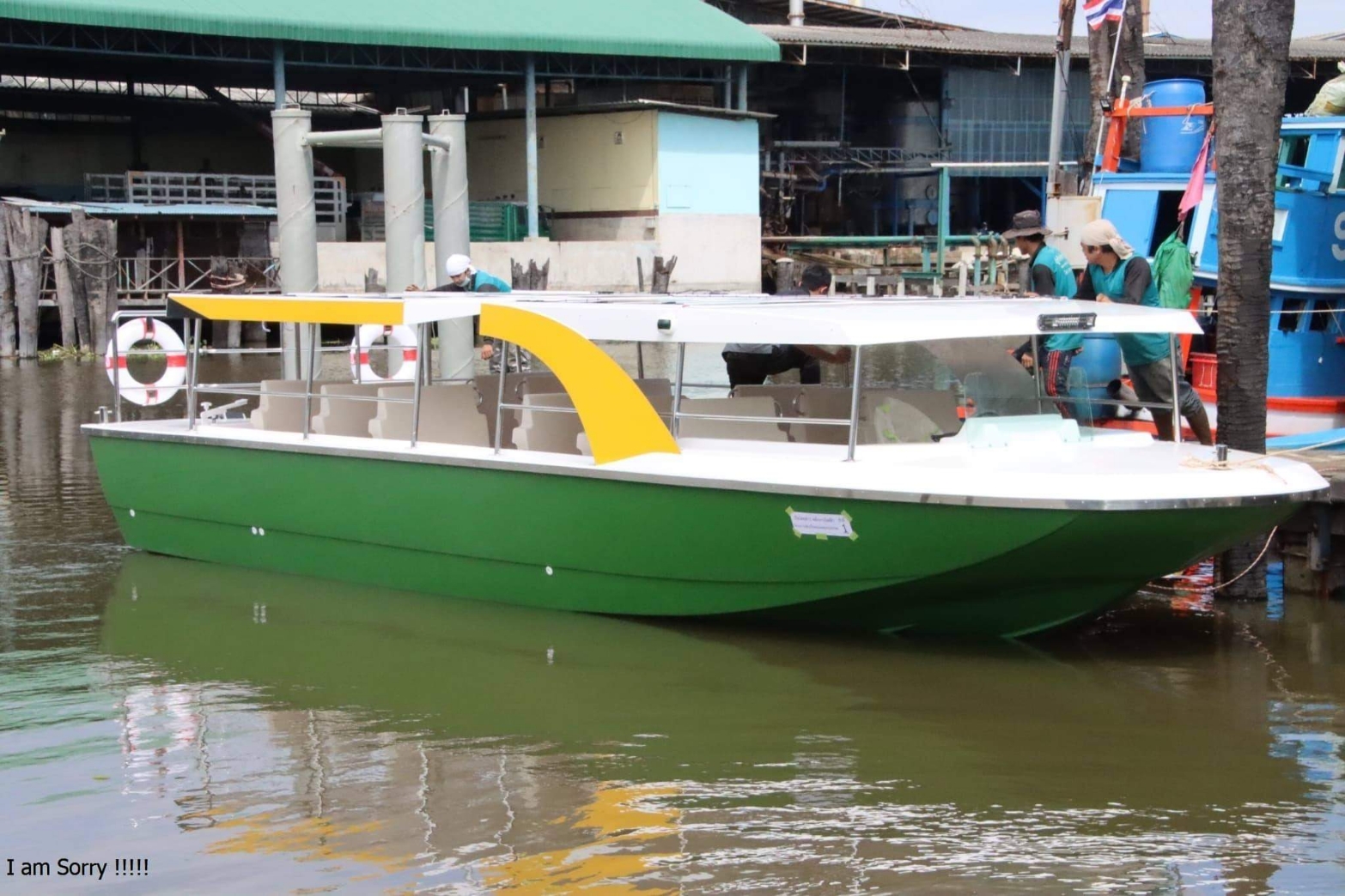 เรือไฟฟ้า บริการวันนี้ (27 พ.ย.) วันแรก ที่คลองผดุงกรุงเกษม
