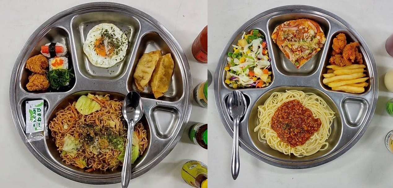 ภาพเมนูตัวอย่างทหารใหม่ “ซูชิ สปาเก็ตตี้ สเต็ก” โซเชียลจับผิด-ตั้งคำถามเพียบ
