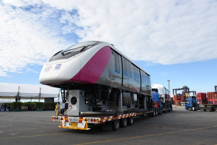 รถไฟฟ้าสายสีชมพู รถไฟฟ้าสายสีชมพู