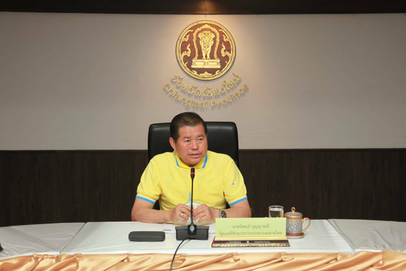 “นิพนธ์” รมช.มหาดไทย ไปเชียงใหม่ เกาะติดการแพร่ระบาดโควิด