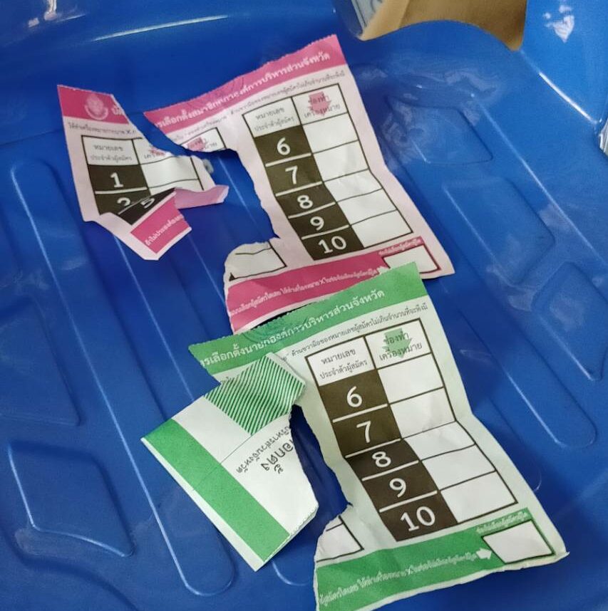 เลือกตั้ง อบจ. อุดรธานี เดือด มีผู้ฉีกบัตรเลือกตั้ง