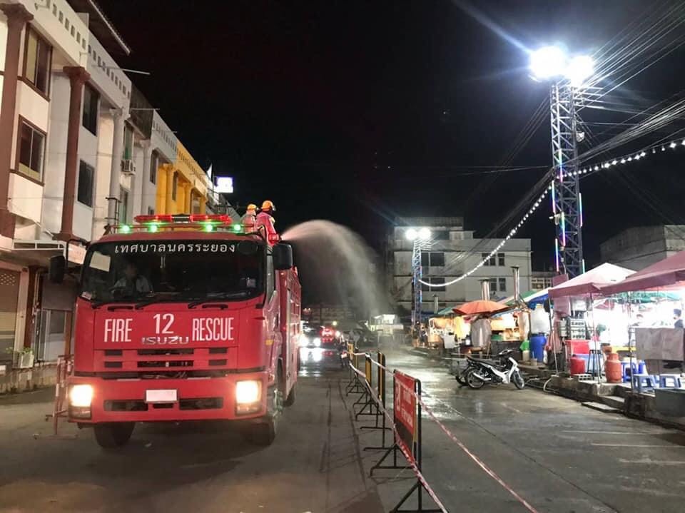 ระยอง-โควิด-ทำความสะอาด