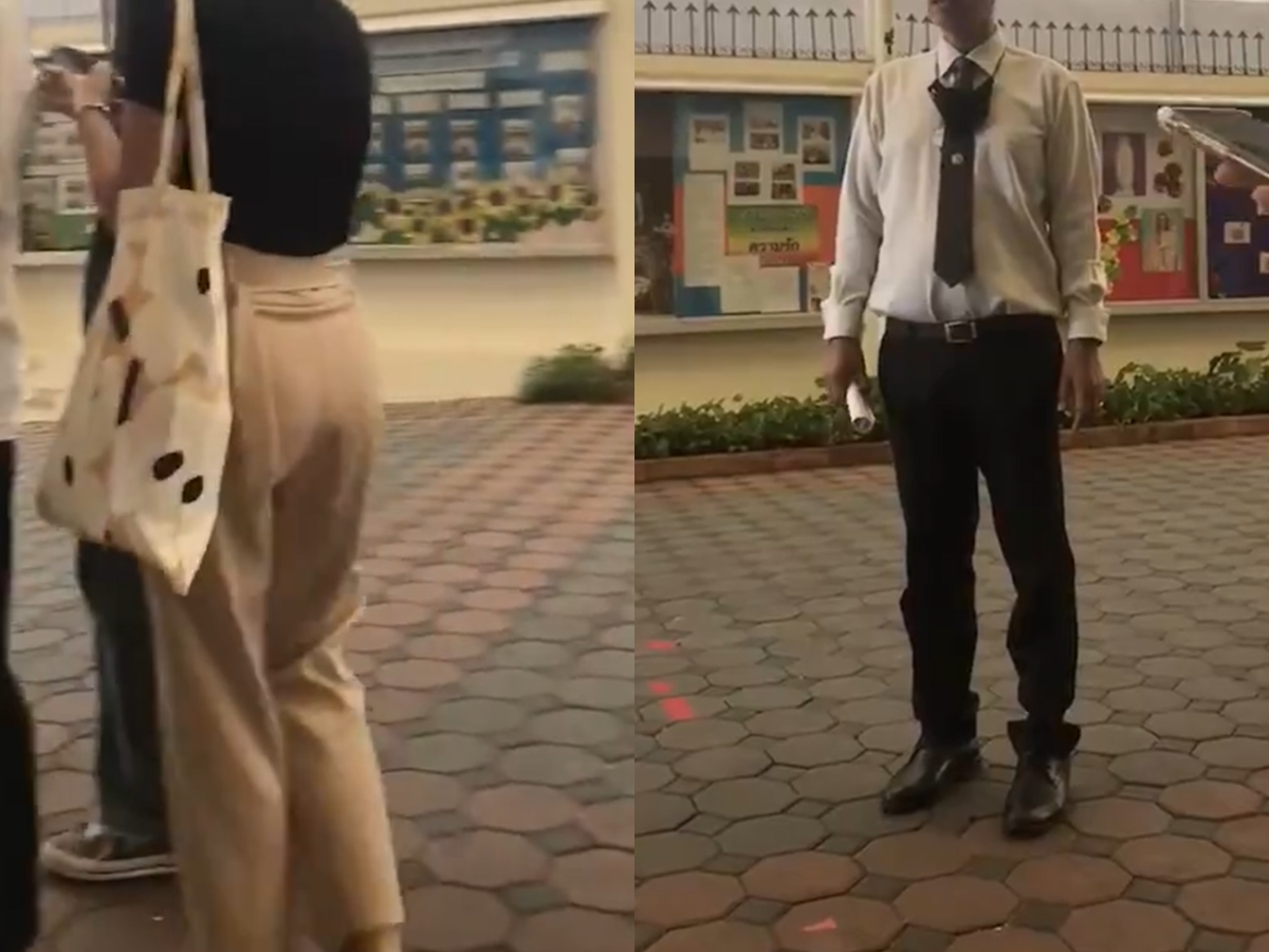 คลิป นักเรียนแต่งไปรเวท โดนครูไล่กลับบ้าน ไม่ให้เข้าเรียน