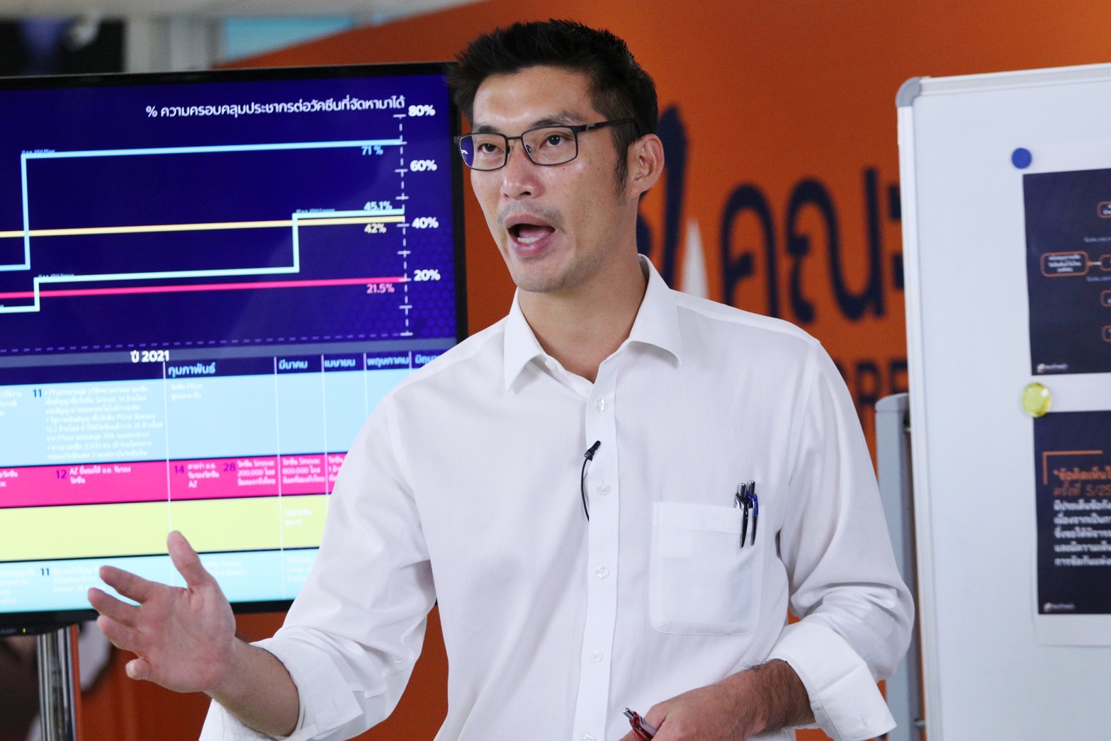 ธนาธร ขอเปิดสัญญา “วัคซีนโควิด” โต้คดีอาญามาตรา 112