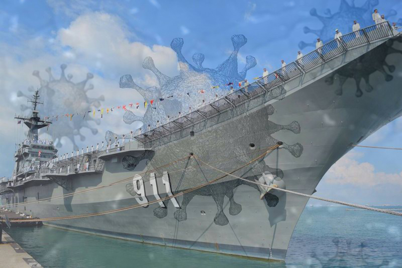 กองทัพเรือ พบกำลังพล “เรือหลวงจักรีนฤเบศร” ติดโควิด 2 ราย