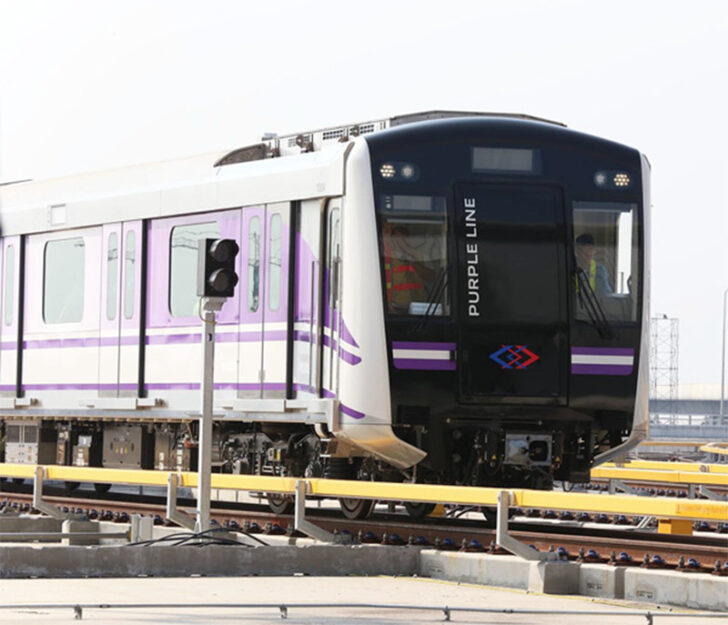 รถไฟฟ้าสายสีม่วง รถไฟฟ้าสายสีม่วง