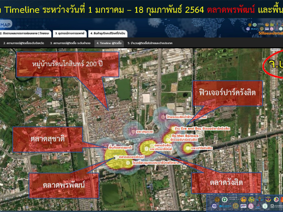เปิด 5 จุดเสี่ยงโควิด “ปทุมธานี” มีที่ไหนบ้าง? เช็กเลย