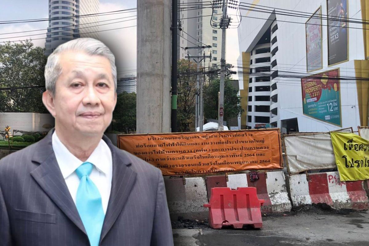 กทม.เร่ง “กฟน.-กปน.” คืนผิวจราจร ถนนด้านล่าง “รถไฟฟ้าสายสีทอง”