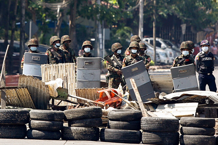 MYANMAR-POLITICS-MILITARY ประท้วง-ต้านรัฐประหารในเมียนมา