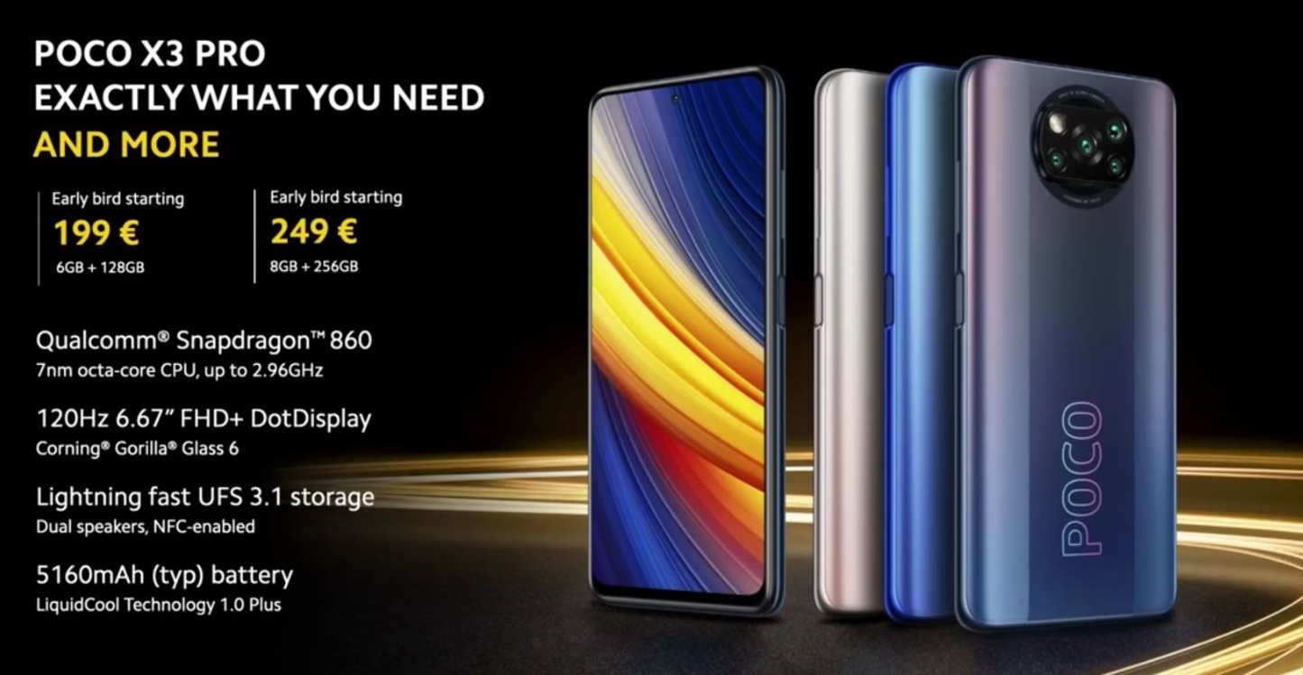 เปิดตัว POCO X3 PRO และ POCO F3 เรือธงสเปกปัง ราคาเริ่ม 7,300 บาท