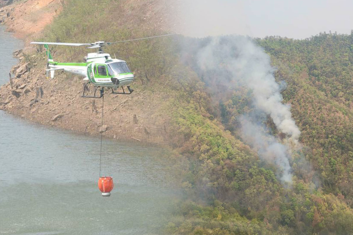 ฝนหลวงระดม 18 เที่ยวบินดับไฟป่า เชียงใหม่ หลังพายุลูกเห็บถล่ม