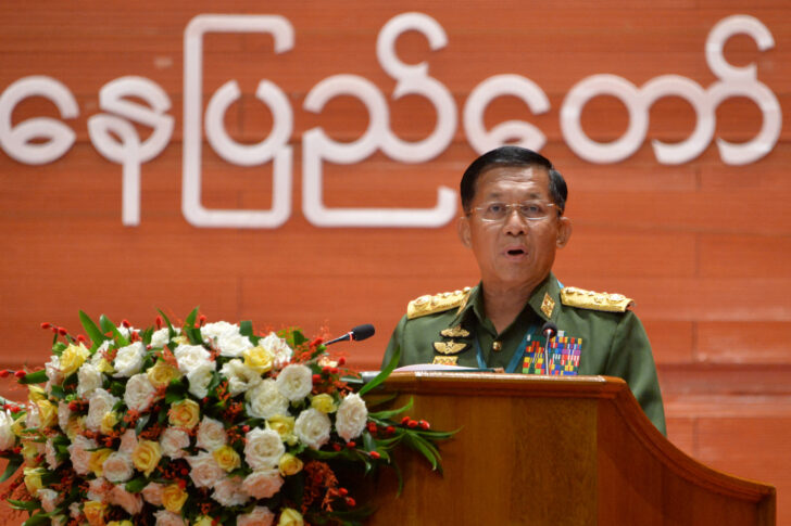 พล.อ.อาวุโส มิน อ่อง ลาย ผู้บัญชาการทหารสูงสุดของเมียนมา พล.อ.อาวุโส มิน อ่อง ลาย ผู้บัญชาการทหารสูงสุดของเมียนมา