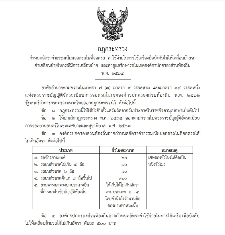 01-ค่าธรรมเนียมที่จอดรถ