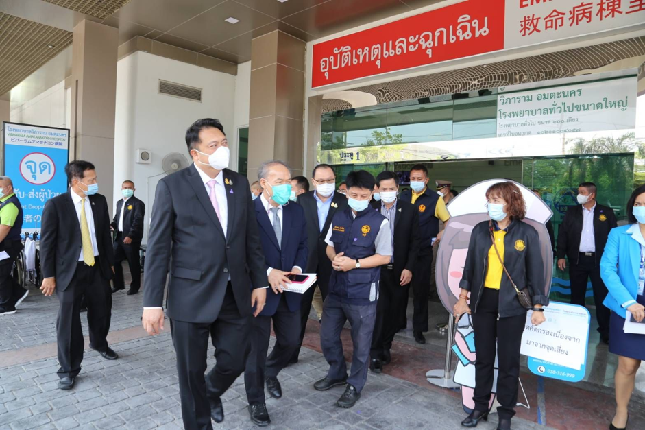 “สุชาติ” รัฐมนตรีว่าการกระทรวงแรงงาน รุกเปิดโครงการบูรณาตรวจคัดกรองโควิด-19 เพื่อผู้ประกันตน โรงพยาบาลวิภาราม อมตะนคร ชลบุรี