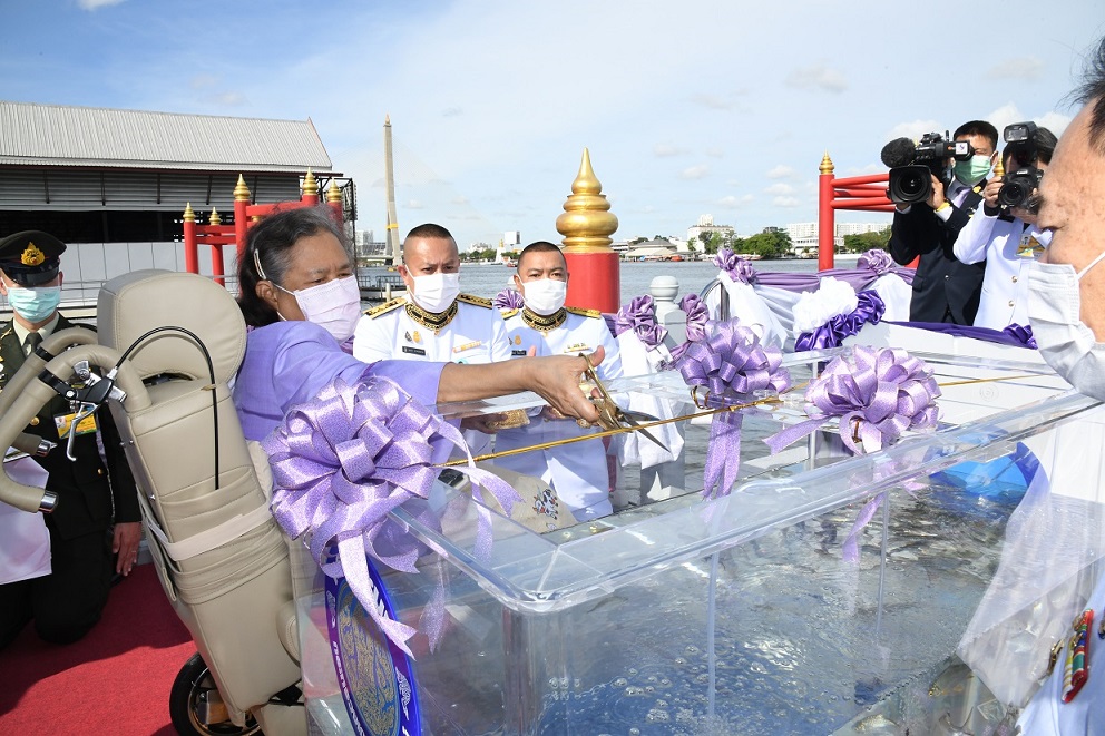 กรมสมเด็จพระเทพฯ ทรงปล่อยพันธุ์สัตว์น้ำ เนื่องในโอกาสวันคล้ายวันพระราชสมภพ