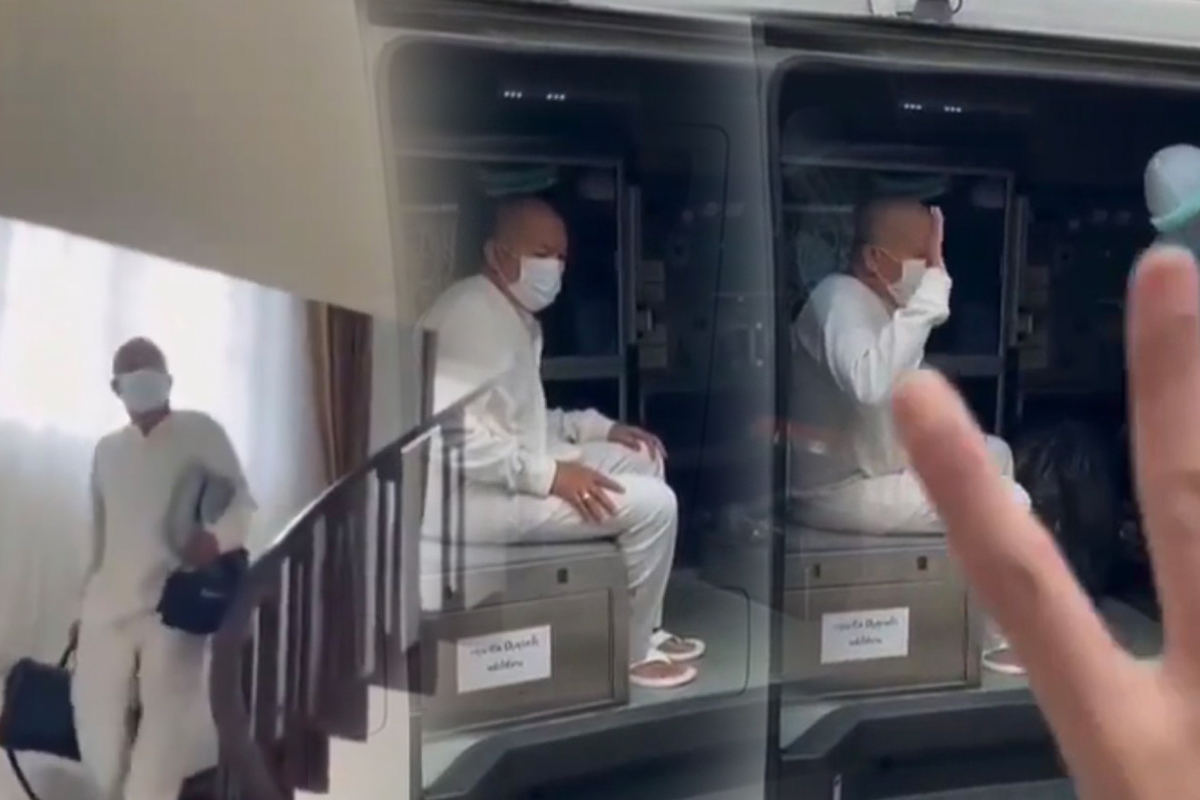 ชาวเน็ตแชร์คลิปสุดท้าย “น้าค่อม” เก็บกระเป๋า ขึ้นรถ รพ. ไปรักษาโควิด