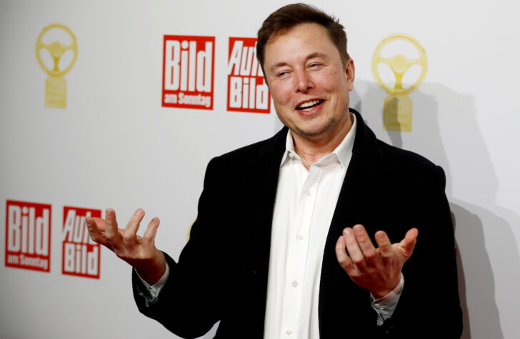 FILE PHOTO: Tesla's Musk pictured at an awards show