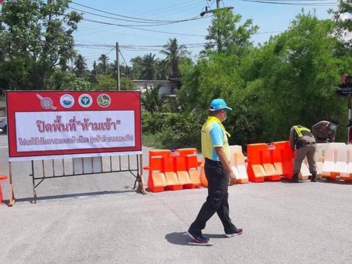 สุราษฎร์ธานี ปิดการจราจร เข้า-ออก ชุมชนเทศบาลดอนสัก พบคลัสเตอร์โควิด