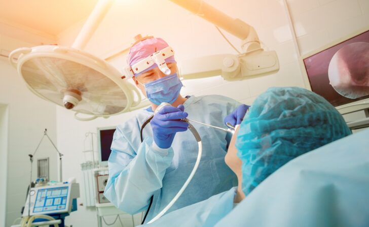 Endoscopic,Sinus,Surgery.,Laser,Vaporization,Of,Nasal,Concha.,Modern,Medical