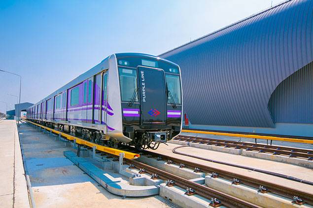 รถไฟฟ้าสายสีม่วง รถไฟฟ้าสายสีม่วง