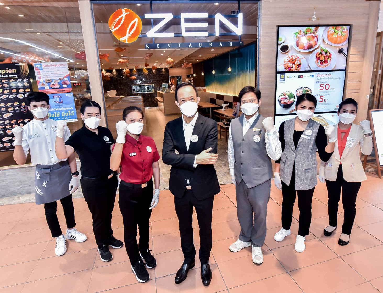 ZEN โชว์สัญลักษณ์พนักงานฉีดวัคซีน ย้ำความเชื่อมั่นผู้ใช้บริการ