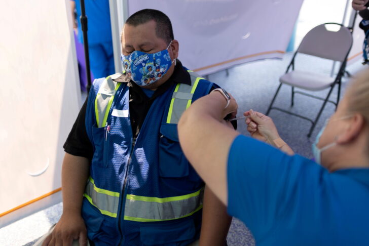 FILE PHOTO: COVID-19 vaccinations in Los Angeles