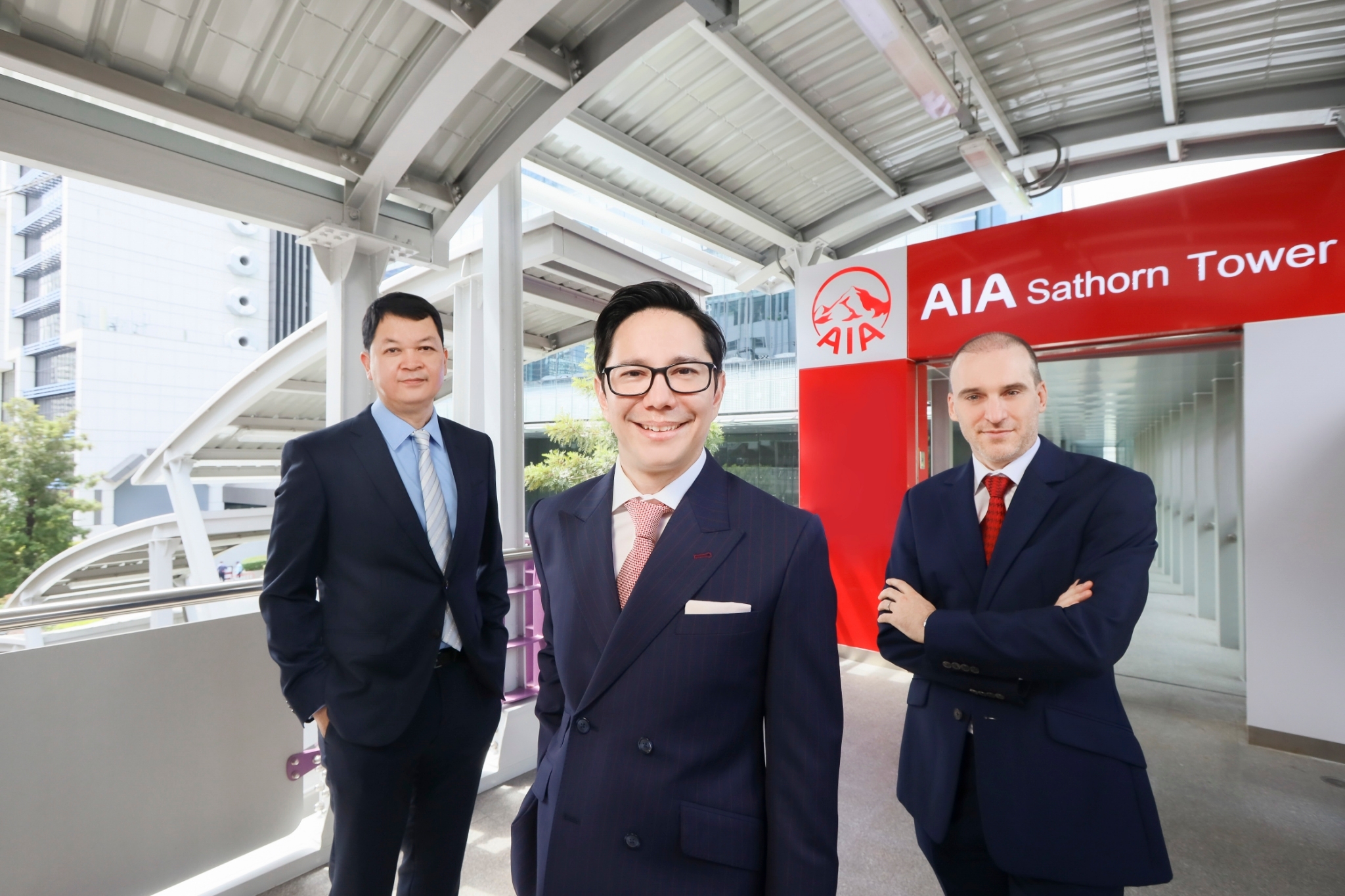 AIA เปิดทางเชื่อมสกายวอล์กบีทีเอสเซนต์หลุยส์-เอไอเอ สาทร ทาวเวอร์