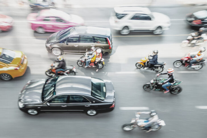 Press photo - road traffic in TH