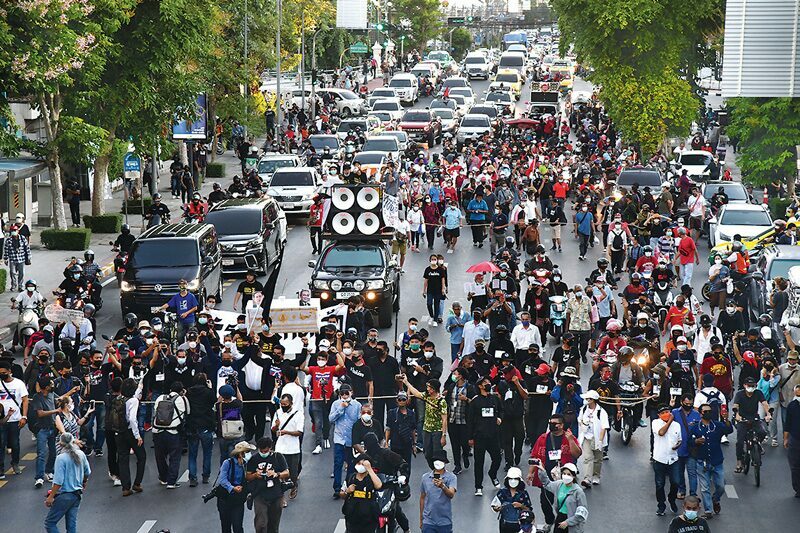 ม็อบ 4 กลุ่มชุมนุม CAR PARK รอบกรุง ผบ.ตร. ยึดหลักสากล ไม่เริ่มก่อน