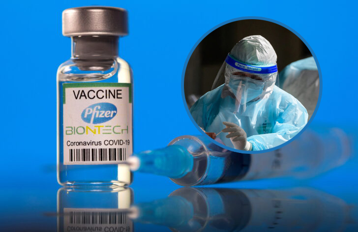 FILE PHOTO: FILE PHOTO: Picture illustration of a vial labelled with the Pfizer-BioNTech coronavirus disease (COVID-19) vaccine