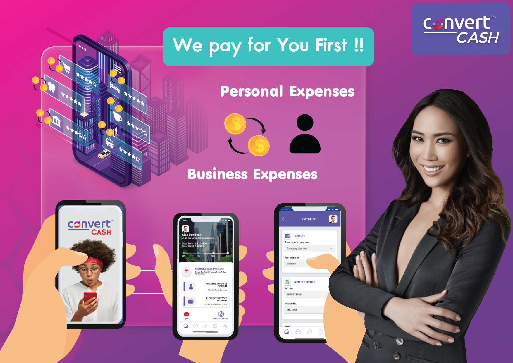 ทำความรู้จัก convertCASH พลิกโฉมบริการการเงิน “ไม่ต้องกู้-ไม่มีดบ.”