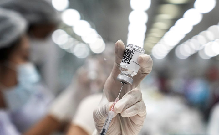 FILE PHOTO: COVID-19 vaccinations in Bangkok