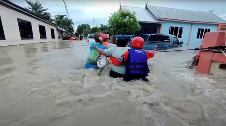 Severe flooding in Thailand's Chaiyaphum province