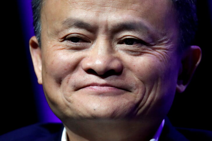 FILE PHOTO: Alibaba Chairman Jack Ma speaks at VivaTech fair in Paris